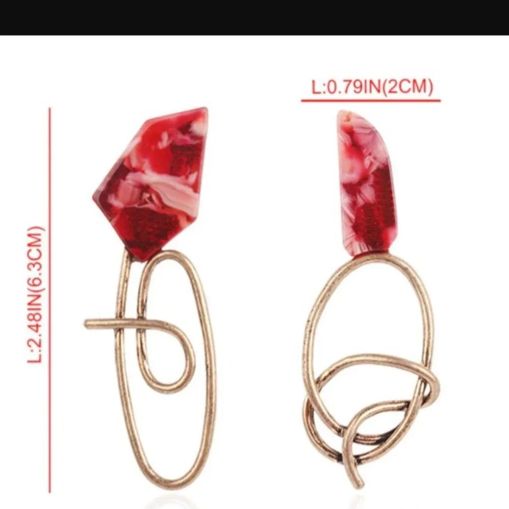 Angelica Stones W Gold Earrings